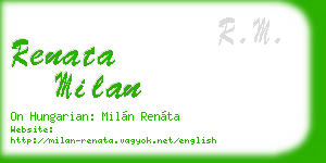 renata milan business card